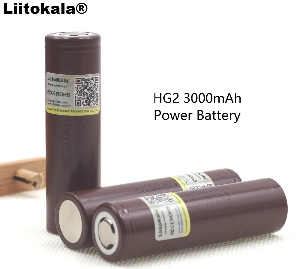 Новый оригинальный аккумулятор Liitokala HG2 18650 3000 мАч 18650HG2 3 6 в разряд 20 А специальный