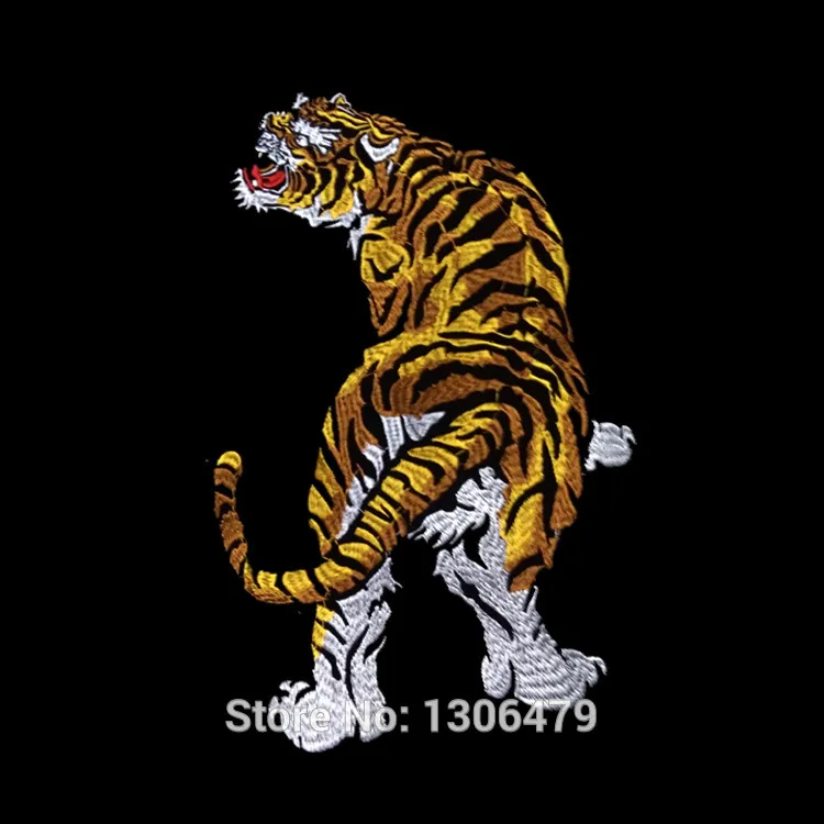 1PC Exquisite Embroidery Tigers Cloth Paste Down Jackets Patch Affixed DIY Clothing Accessories RS1270 | Дом и сад