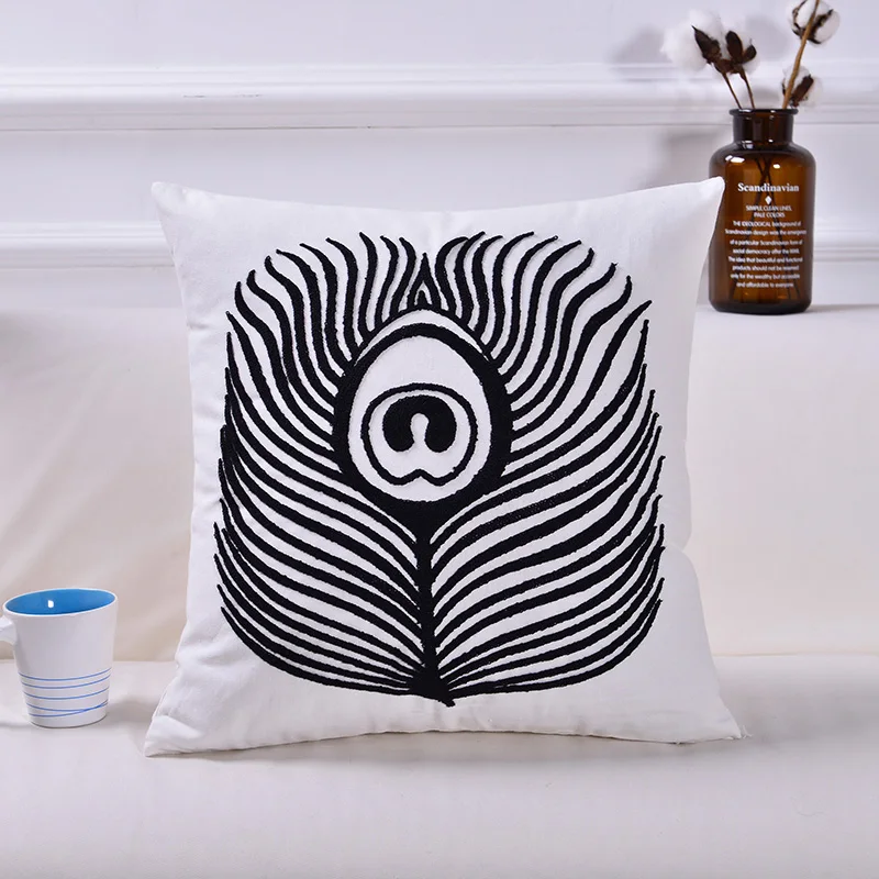 Наволочка с вышивкой в виде животных 18x18 дюймов 45x45 см|cushion cover|cushion cover patternpattern cushion