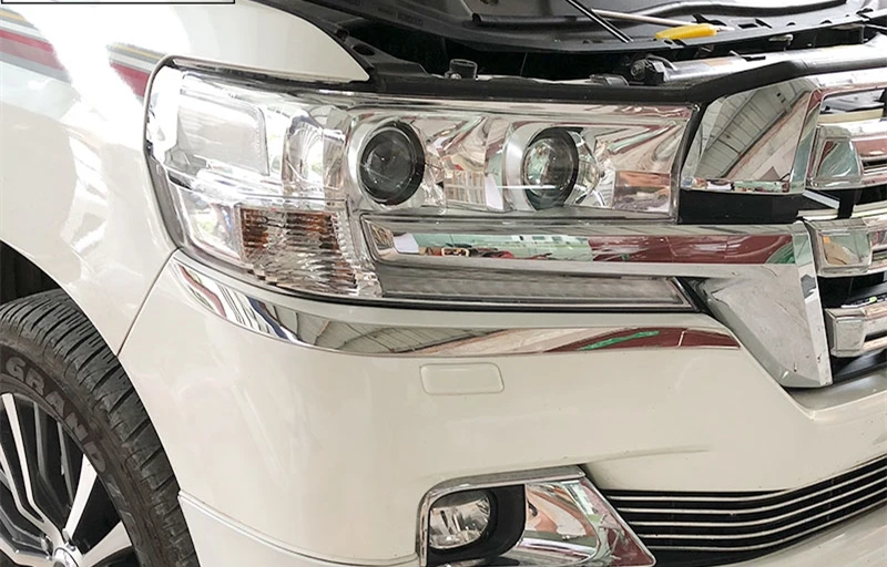 Для TOYTA LAND CRUISER LC200 2016 2018 фары для бровей Веки аксессуары передняя фара брови