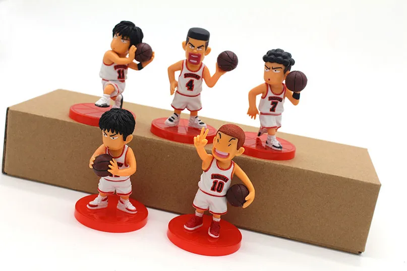 5 шт./набор аниме SLAM DUNK 7 см баскетбольная команда Q торт мультяшная экшн фигурка