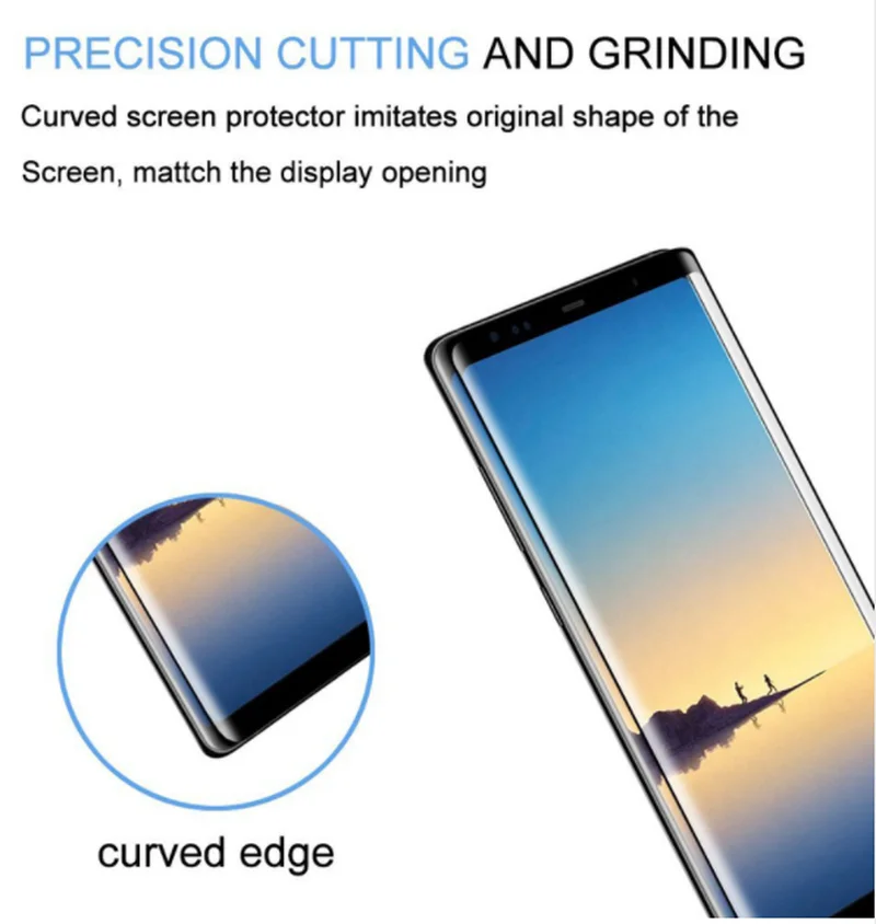 Защитное стекло для samsung galaxy s9, Защита экрана для samsung galaxy note 9, S8, a8, a6, покрытие 6D, полностью изогнутая пленка, протектор