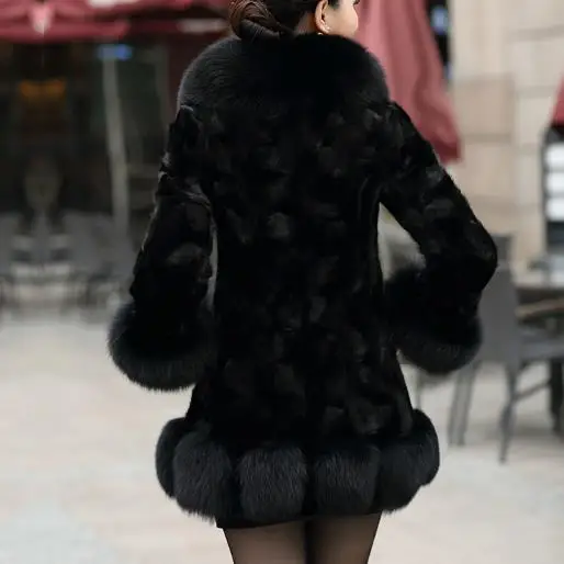 Пальто из искусственного меха женские шубы 2019 S-6XL зимние толстые пальто плюс