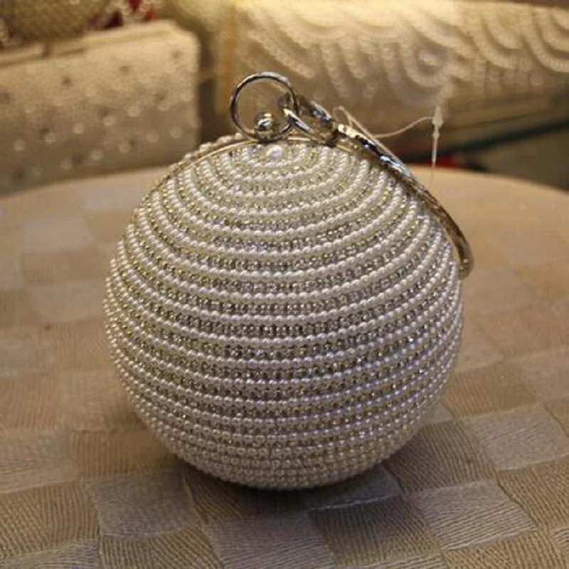 Сумка женская с жемчугом и стразами | Багаж сумки