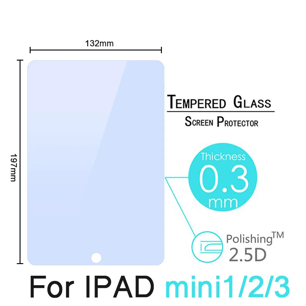 For IPAD mini1 2 3 Закаленное стекло Защита экрана анти синий свет для iPad Air Air2 для iPad Mini 2 3 4 анти синий луч Закаленное стекло пленка - Цвет: For IPAD mini1 2 3