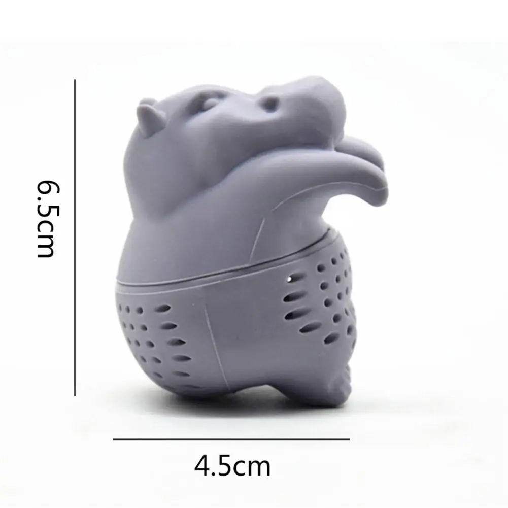 

Hippo Silicone Tea Filter Tea Infuser Tea Strainer Multi-purpose Herbs Strainer Hot Pot Soup Maker Drinkware Accessories