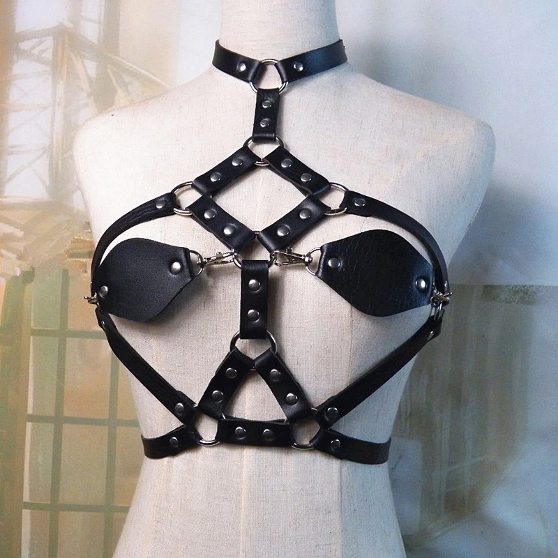 Для женщин Ремни в стиле панк рок с воротником хомутом для маленьких девочек