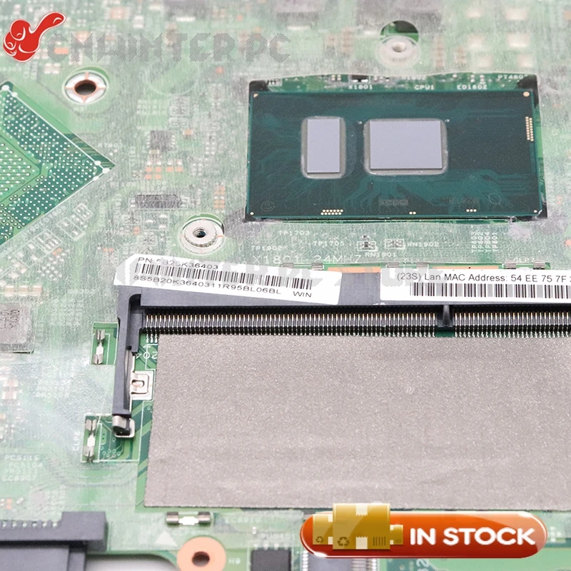 Материнская плата NOKOTION 5B20K36403 LT41 SKL MB 14292-1 448.06701.0011 для Lenovo FLEX 3-1580 500-15ISK 15 6 дюймов