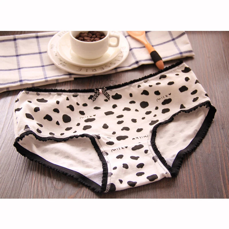 Новое поступление 4 шт./лот трусы для девочек нижнее белье из коровьей кожи