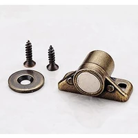 antique copper magnetic latch catches cabinet furniture snap on ball spring beads for cupboard drawers closet with screws