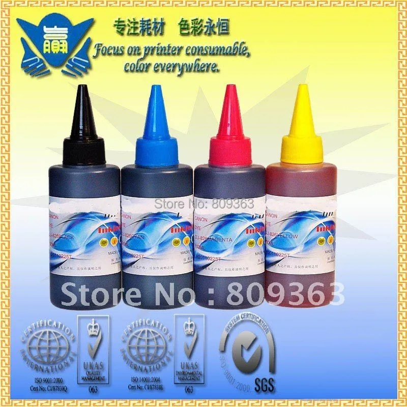 

Universal 4Color,4*100ML Sublimation Ink For Epsons most printer refill sublimation Ink