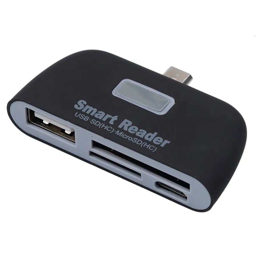 Multi-function 4 in 1 OTG/TF/SD Smart Card Reader with Micro USB Charge Port for Samsung Galaxy S6 Edge For Andriod Phone Tablet |