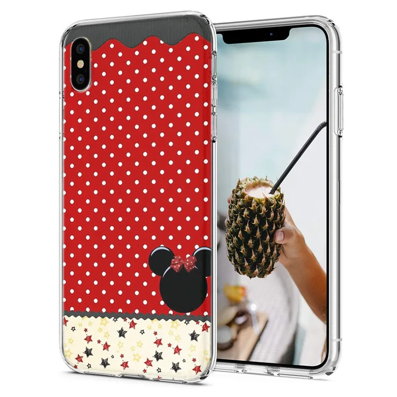 Soft Phone Case For iPhone 6 7 XS Max Covers TPU Colorful Mandara Mickey Minnie Pattern Fundas X XR F092 |