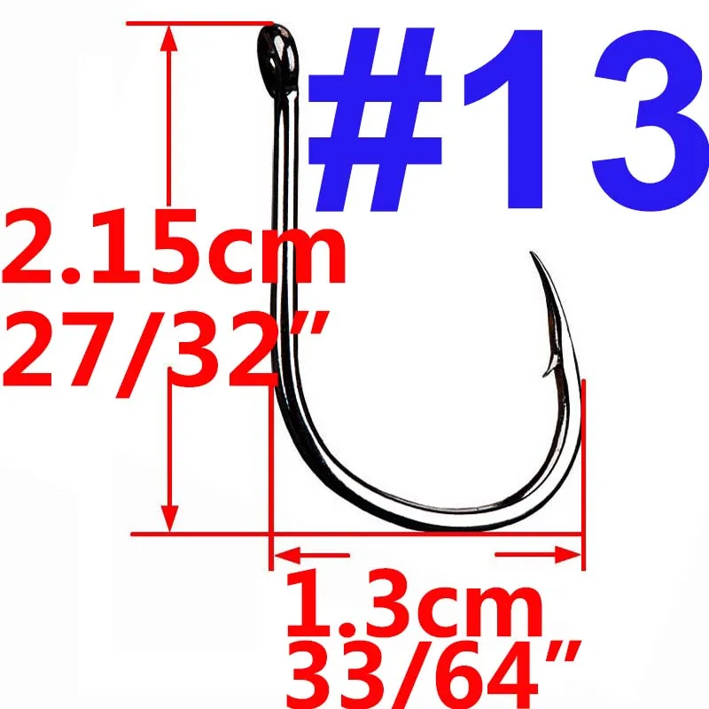 100 pcs/50 pcs Iseama Circle Carp Eyed рыболовный крючок Размеры 3 4 5 6 7 8 9, 10, 11, 12, 13, 14, 15, 16, 17, 18 кольцо глаз японский рыболовный крючок - Цвет: 13