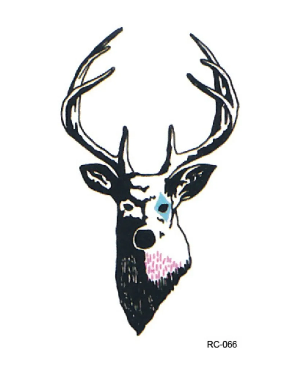 16pcs/lot Temporary Tattoo Sticker 3D Christmas Trees Gift Deer Tatoo Water Transfer Sexy Fake Henna Flash Tattoos | Красота и