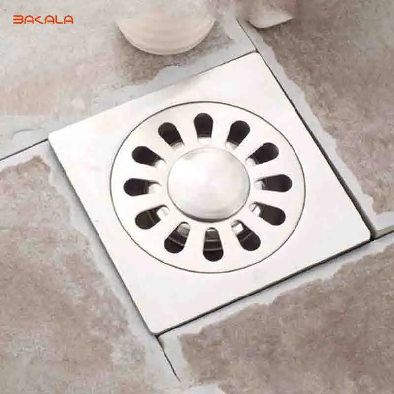 

BAKALA Drains Floor Drain Linear Shower Floor Drains Bathroom Shower Drain Cover Stainless Steel Kitchen Filter Strainer Drainer