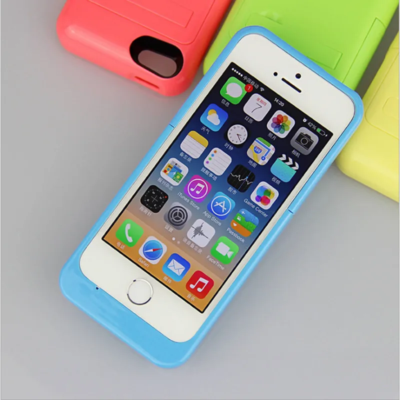 Для iPhone 5 5S 2200 mAh Перезаряжаемые внешний Батарея зарядный чехол Батарея для Apple iPhone 5/iPhone 5 S