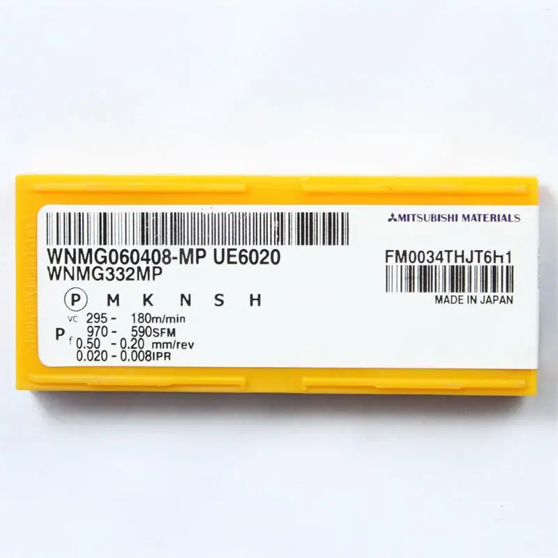 

WNMG060408-MP UE6020 Mitsubishi 10PCS External Turning Tool High Quality For CNC Holder WNMG060408-MP UE6020