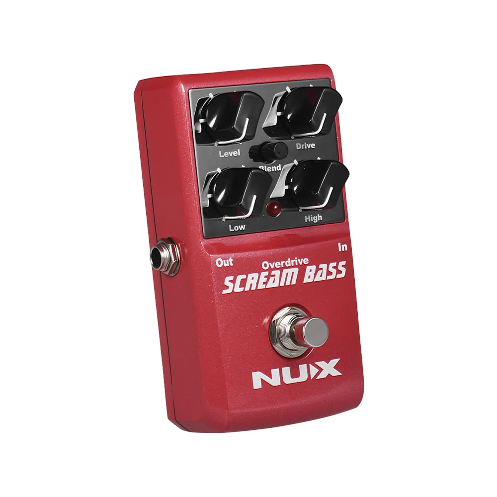 Педаль для бас гитары NUX Cry аналоговая педаль с эффектами Overdrive полностью