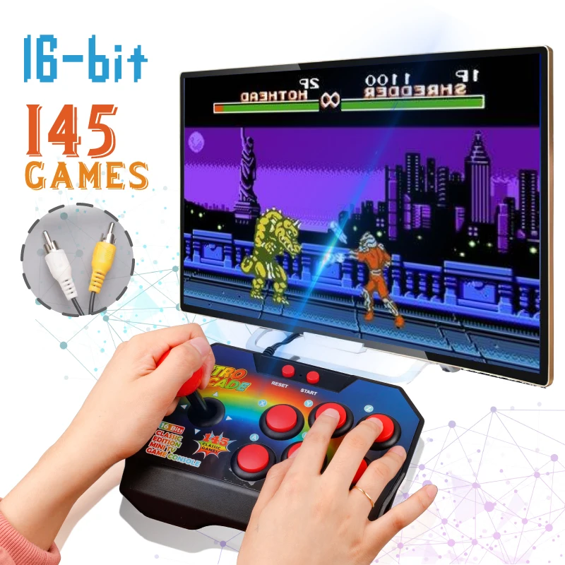 AV выход 16 бит Ретро видео игровая консоль встроенный 145 мини Bittboy портативная игра Классический Портативный ТВ игровой плеер лучший подарок