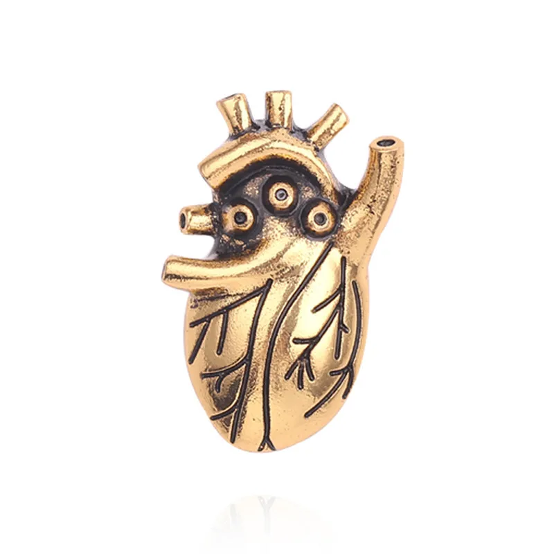 1 Bloody Heart Brooch Gold Rose Gold Medical Enamel Pin Lapel Pin Clothing For Women Doctor Broche Pins Metal Jewelry Gifts - Окраска металла: 1