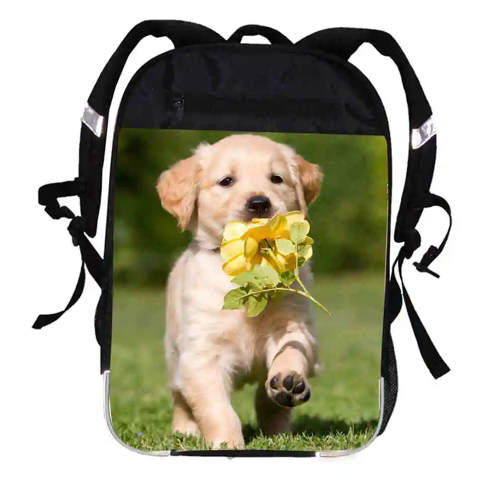 Animal Dog Printing Backpack Labrador Bulldog Husky German shepherd Women Men Causul Boys Girls School Bags Mochila Bagpack | Багаж и