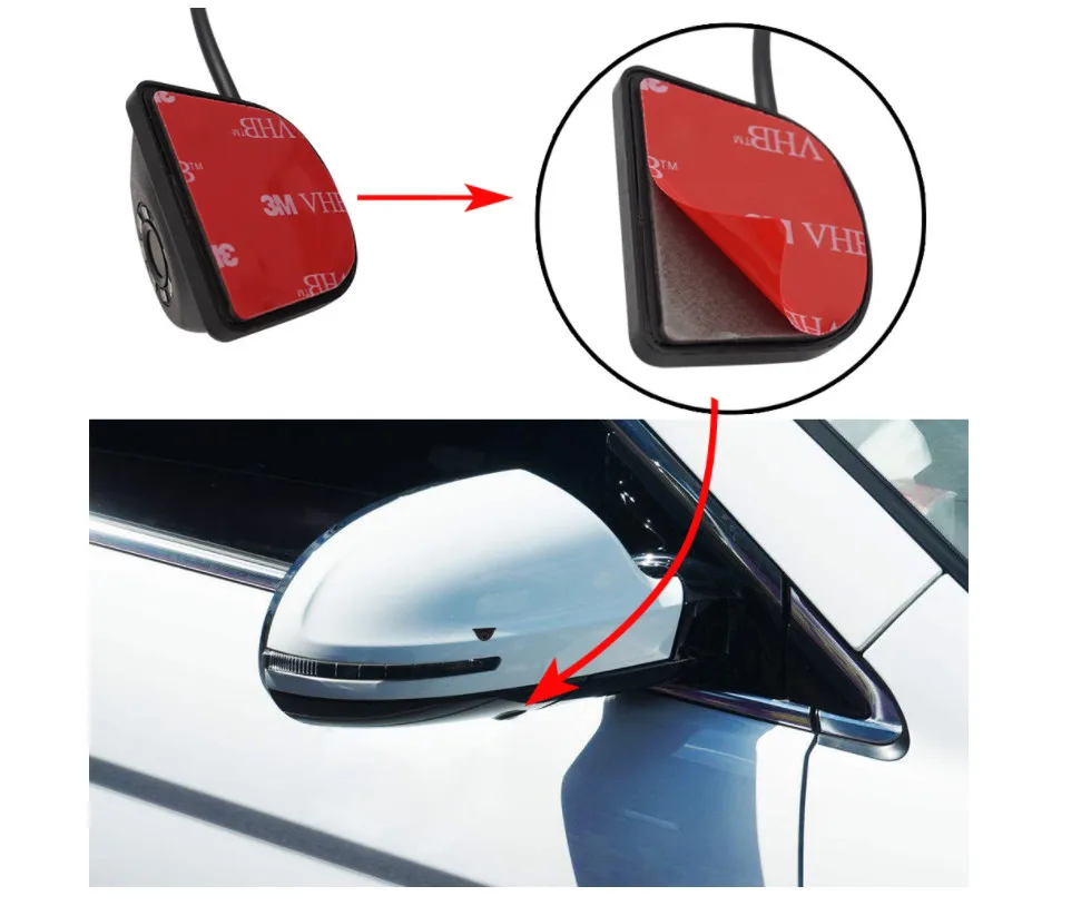 Автомобильная универсальная камера заднего вида 12 В для слепых зон с Wi Fi