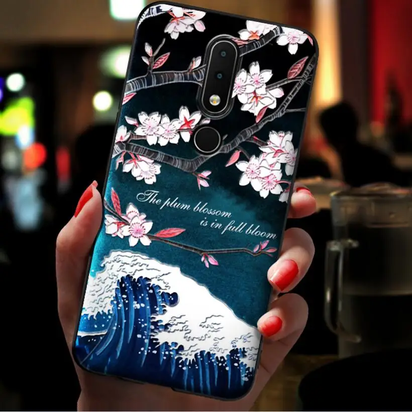 Модный милый лучшие приталенные чехол forNokia X6 антидетонационных с палец кольцо и