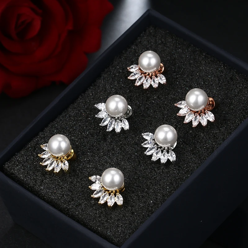 Круглые серьги LXOEN Druzy с искусственным жемчугом модные серебристые маленькие
