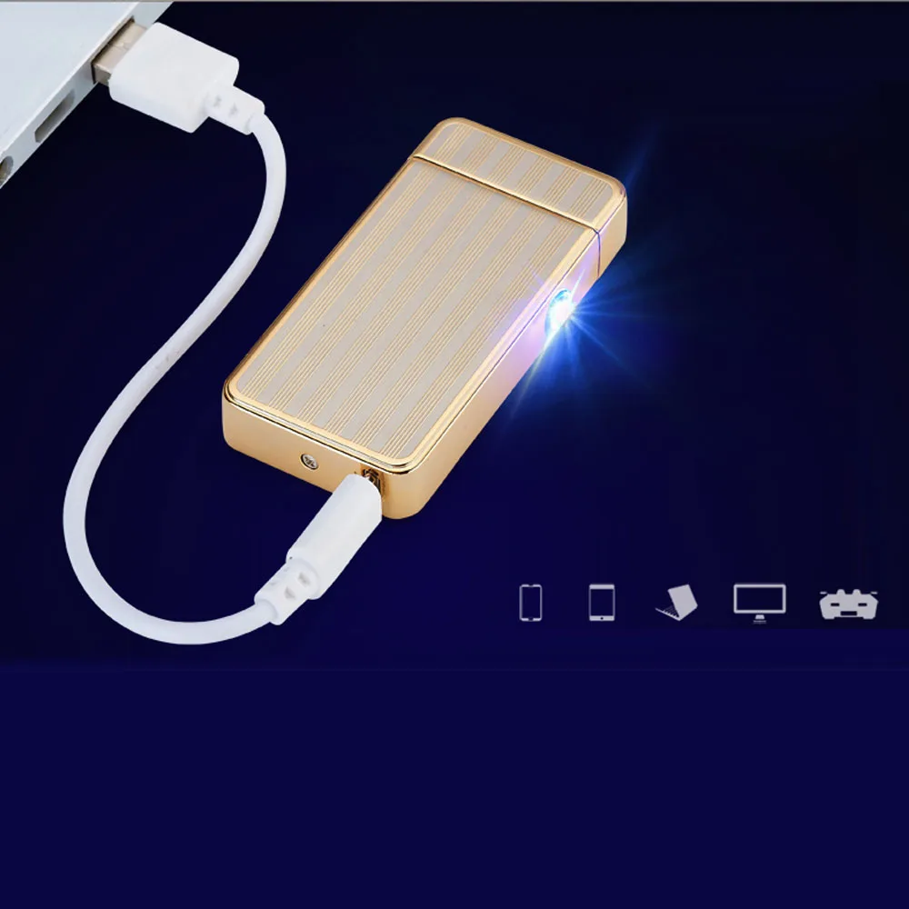 Бесплатная доставка ветрозащитный USB Перезаряжаемые легче/дуговой electriclighter/USB