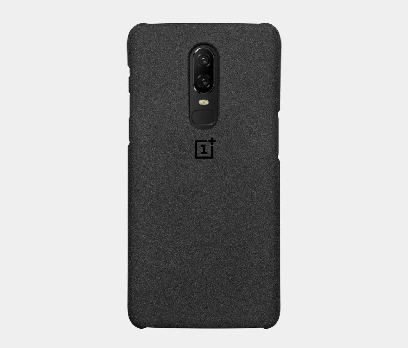 Sandstone Оригинальная коробка A6003 6,2" Чехол для Oneplus 6 1+ 6 силиконовый песчаник нейлон черное дерево карбоновый бампер откидная задняя крышка - Цвет: Sandstone