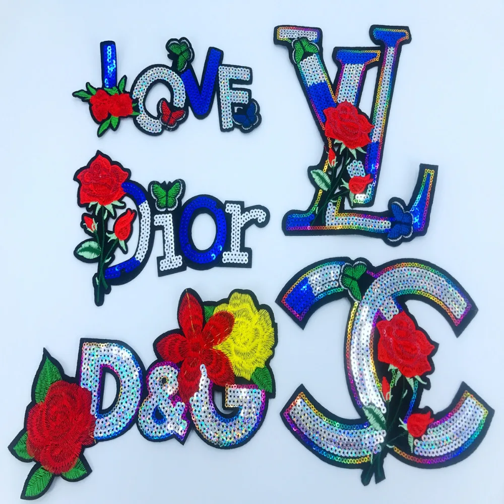 Отделка Письмо Патчи разноцветные водорастворимые кружево вышивка журнала