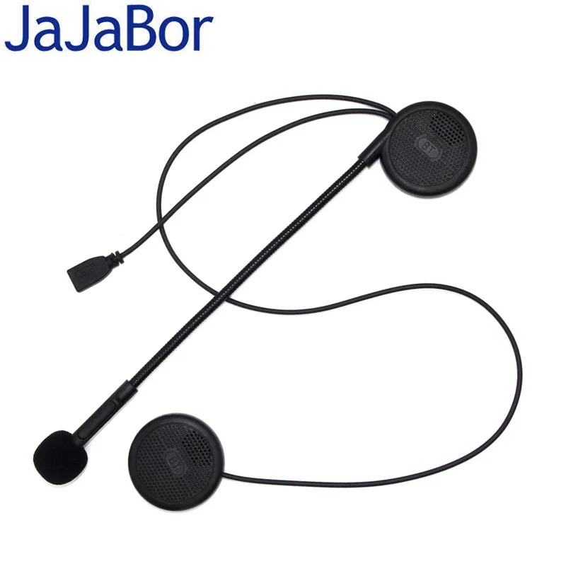 JaJaBor 3-го поколения мотоциклетный шлем гарнитура беспроводная Bluetooth V4.2 Громкая связь динамик с микрофоном музыкальный приемник зарядка через usb