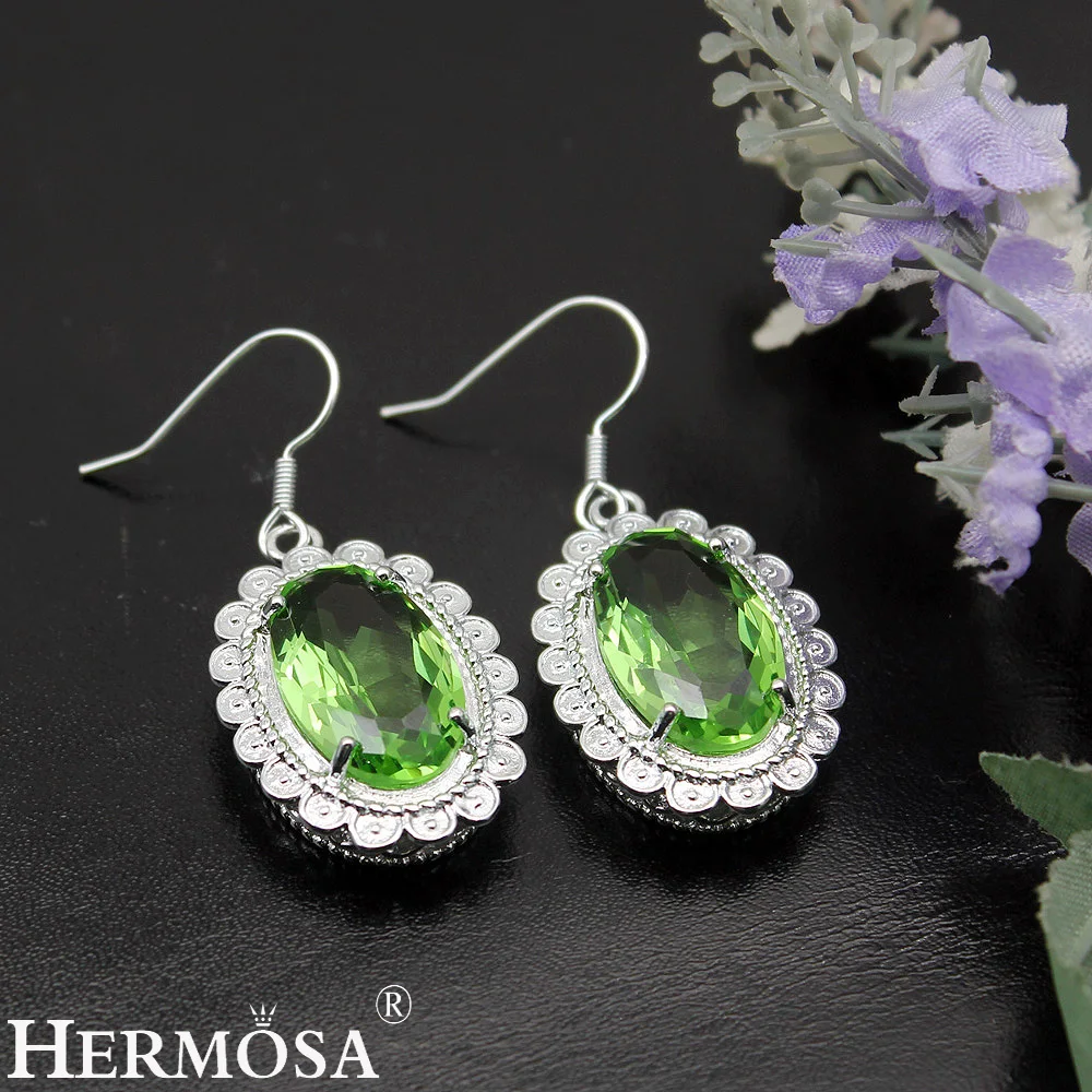 Женское овальное колье с подвеской из серебра 925 пробы|earring pendant|earrings necklace925 sterling