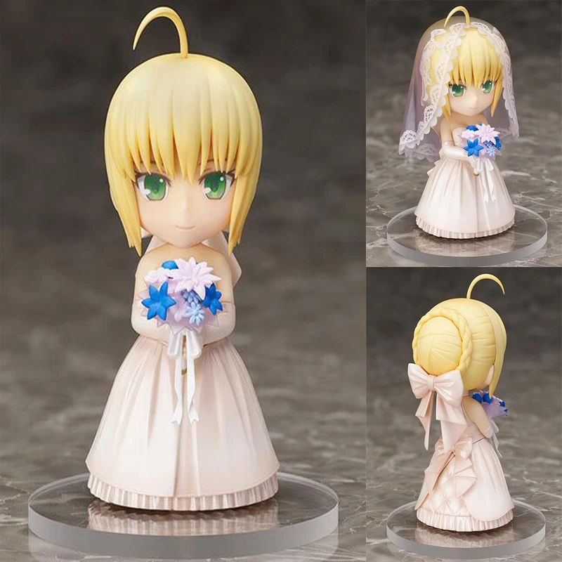 Судьба Ночь Сабер аниме modello ди Azione Nendoroid 11 см giocattolo abito Sposa Ver. collezione сувенир regalo con