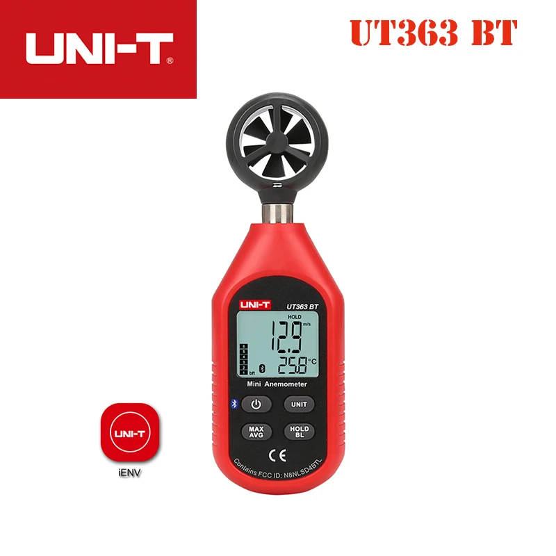 UNI T UT363 мини Анемометр цифровой измеритель скорости ветра монитор расхода