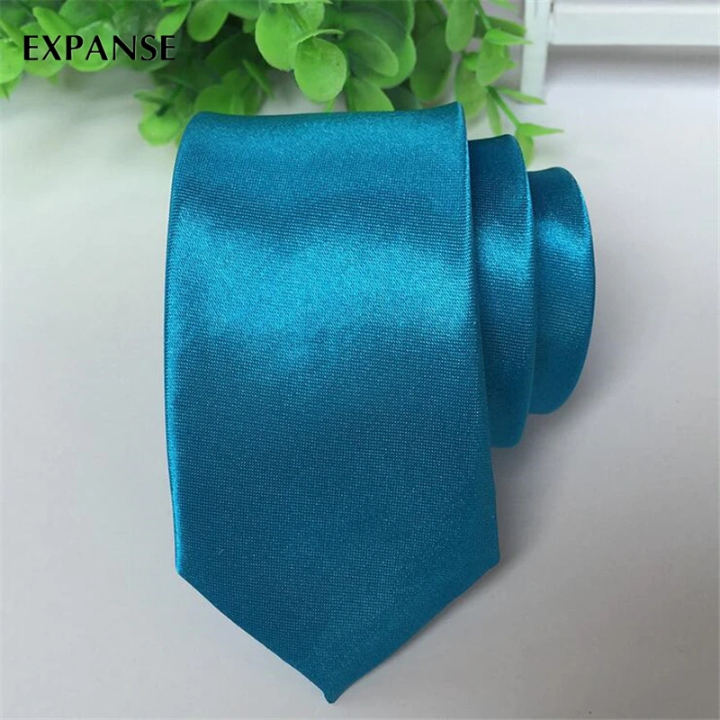 Fashion Slim Narrow Ties For Men/Women Skinny Solid Color Satin 5cm Gorgeous Dancers Neckties Free Shipping | Аксессуары для