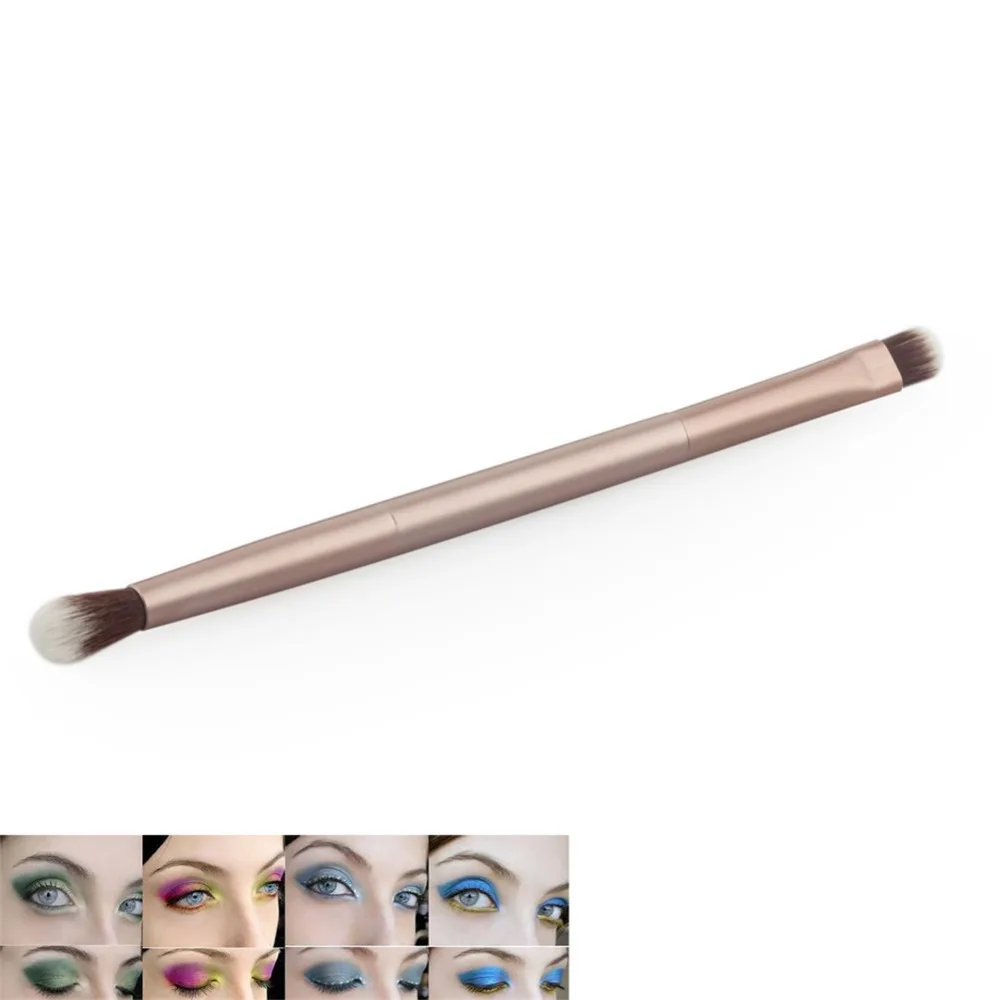1 шт. кисть для глаз с двойной головкой теней бровей ресниц нейлоновая волос