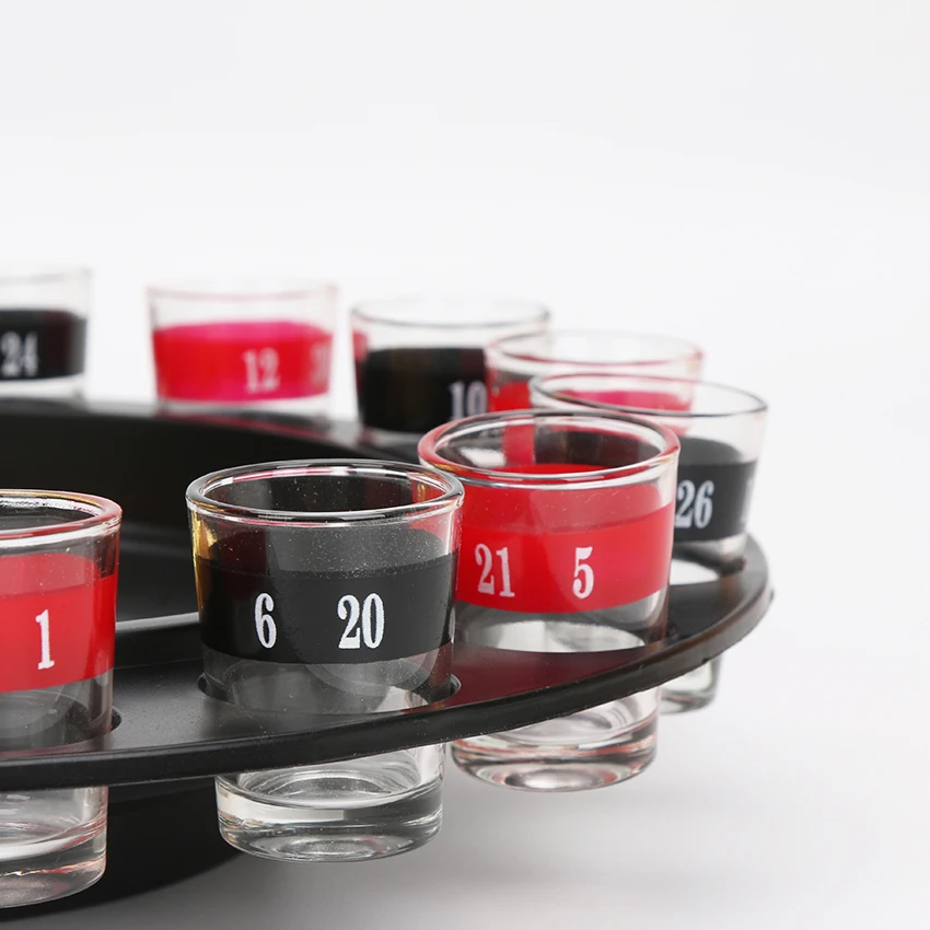 16 Shot Glass Deluxe русская спиннинговая рулетка покерные чипсы набор питьевых игр