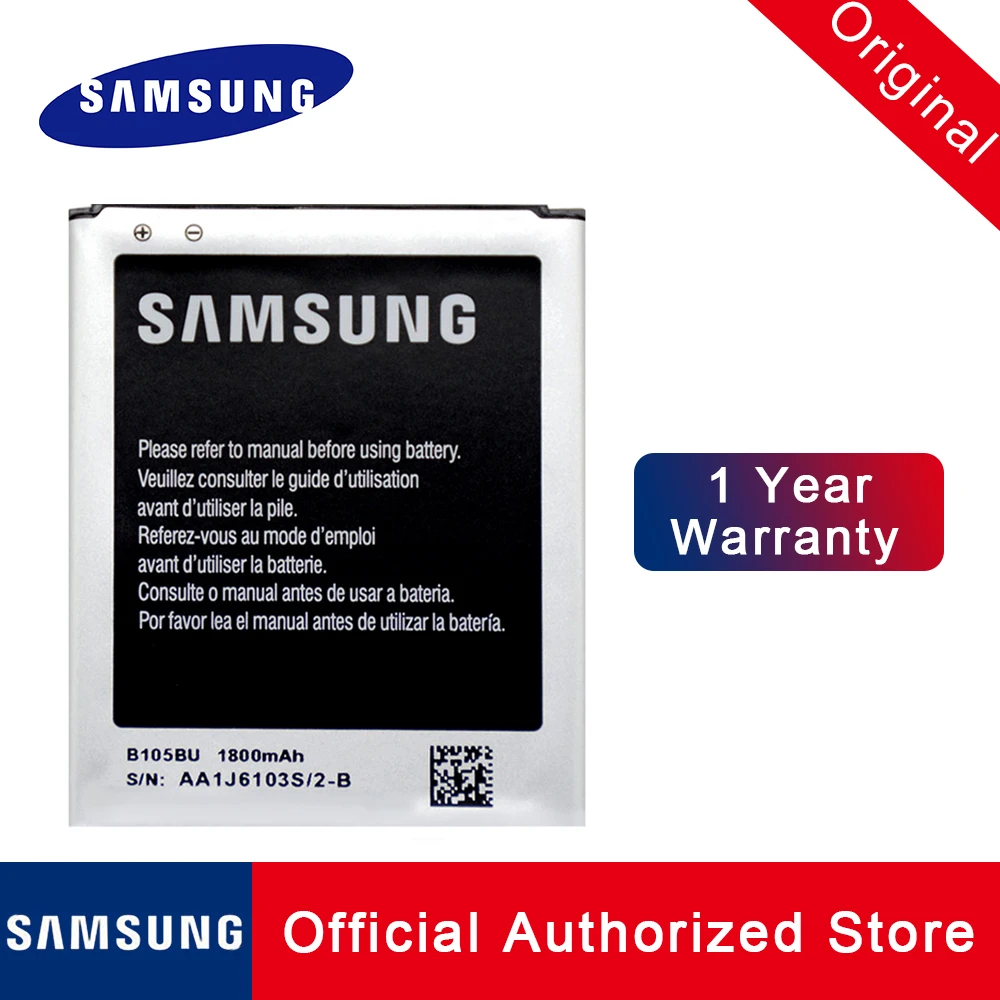 Оригинальный B105BE B105BU запасной аккумулятор для Samsung Galaxy Ace 3 LTE GT S7275 Light SGH T399 1800 мАч