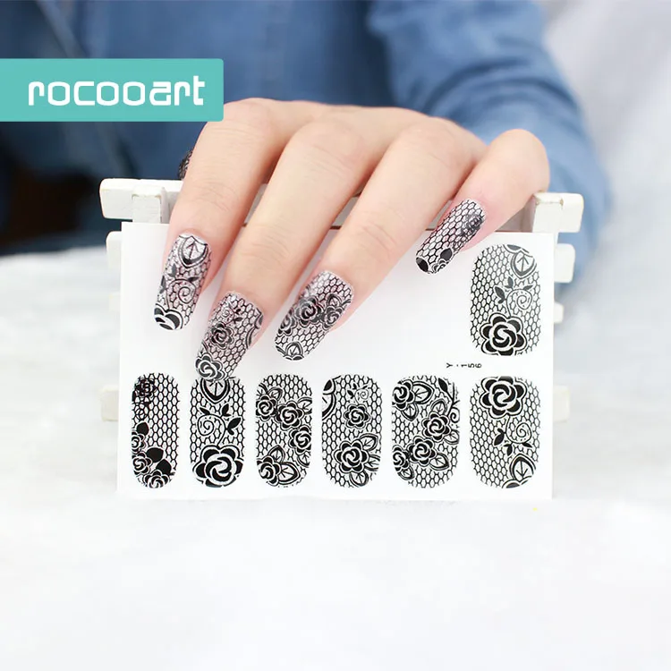 1 шт., Модные накладные накладки для ногтей, клейкие наклейки для ногтей, цветные самоклеющиеся фольги для ногтей, декоративные художественные наклейки - Цвет: Y5156