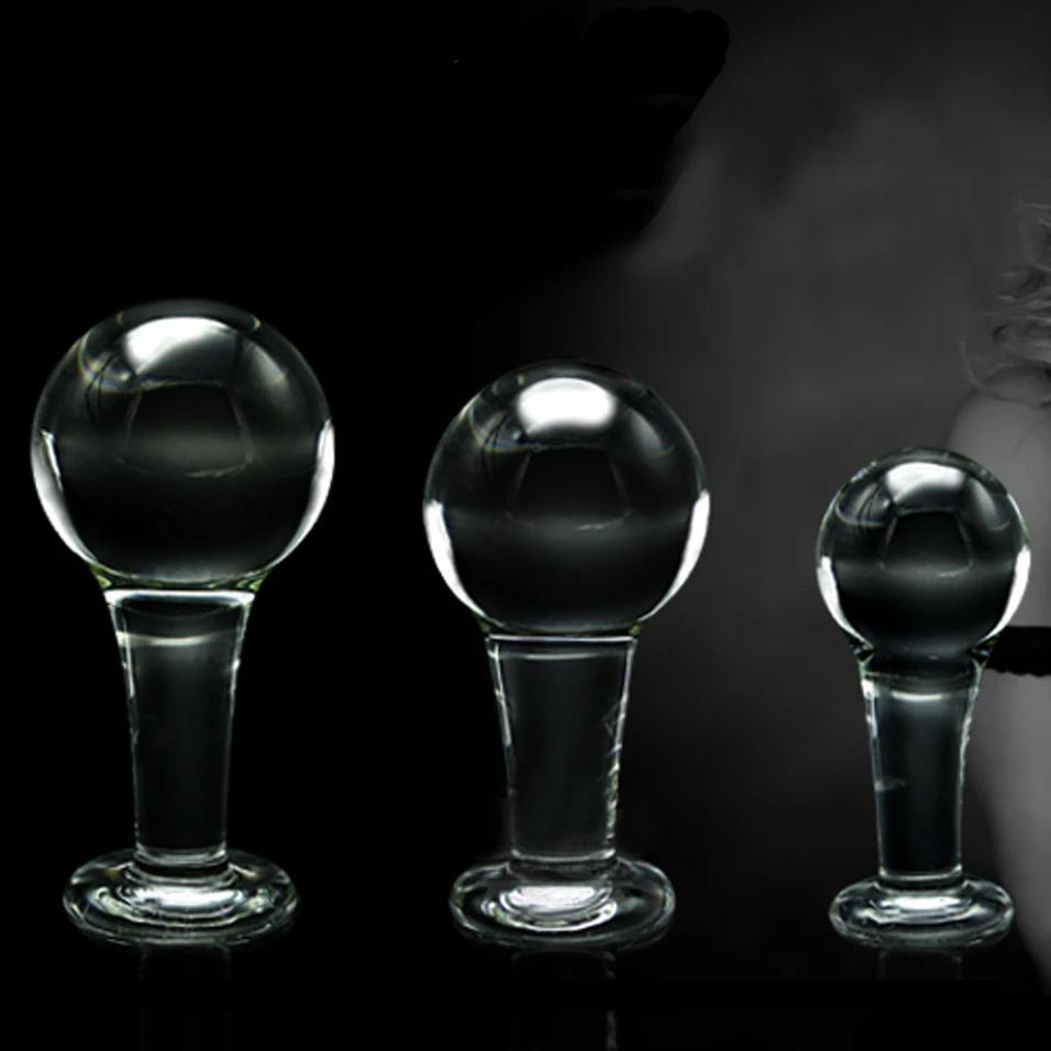 CamaTech большая Анальная пробка из стекла пирекс кристальная гладкая огромный