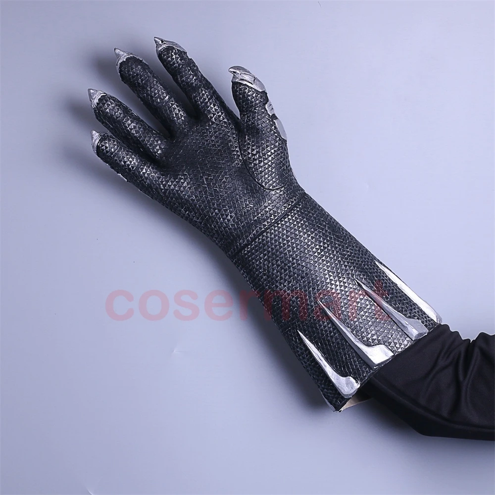 A Pair of Two 2018 Movie Black Panther Claws Gloves Cosplay Costume Superhero Gloves Halloween Prop