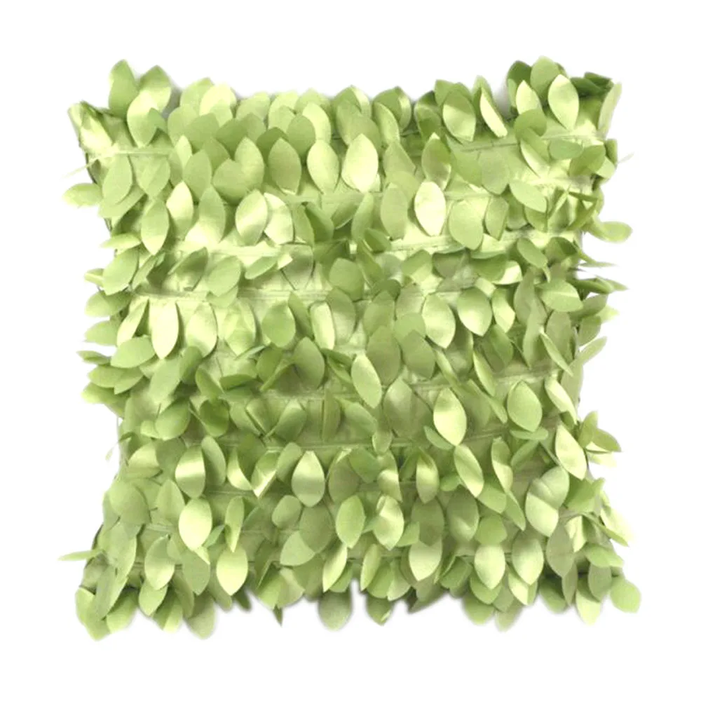 43*43 см 3D подушка с принтами листьев Чехлы для домашнего декора квадратная наволочка полиэстер перо автомобиля декоративная наволочка для пола дивана дома