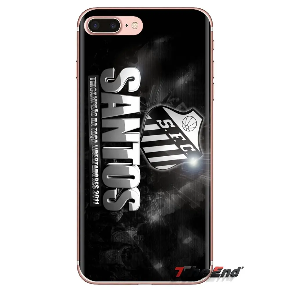 TPU Bag Case Football Club Santos FC Soccer Logo For Huawei G7 G8 P7 P8 P9 P10 P20 P30 Lite Mini Pro P Smart Plus 2017 2018 2019 |
