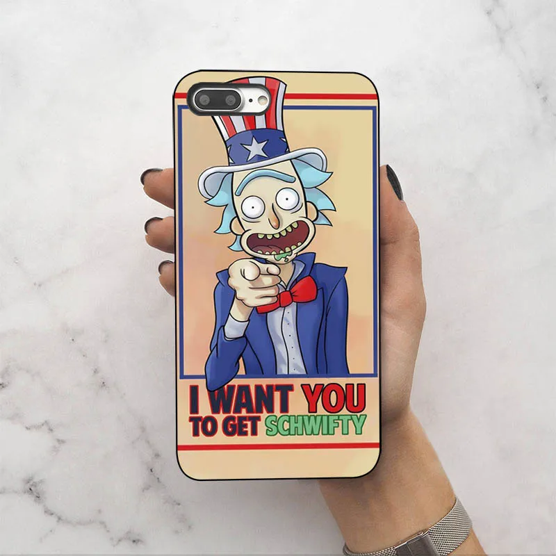 IMIDO Rick and Morty Мягкий силиконовый чехол из ТПУ для iphone X XSmax XS XR 8 8 plus для iphone 7 7 plus 6 6s 6 plus 5 5S чехлы для телефонов