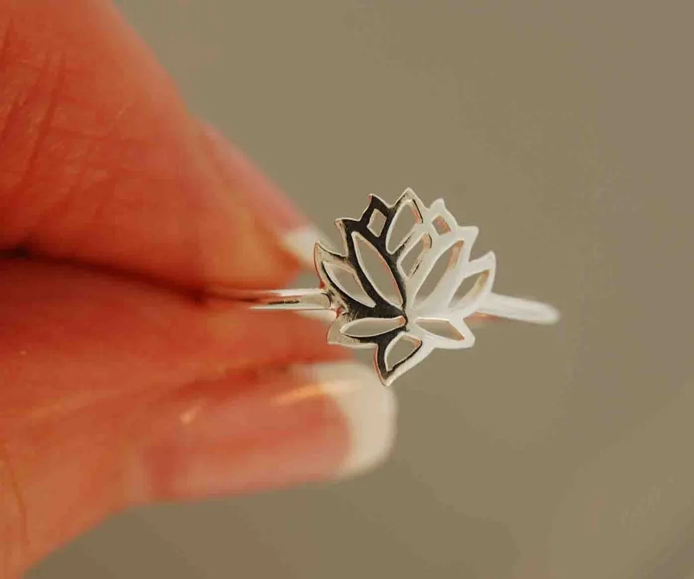 10 шт. растительное кольцо крошечные чудеса лотоса круглое обертывание кольца для