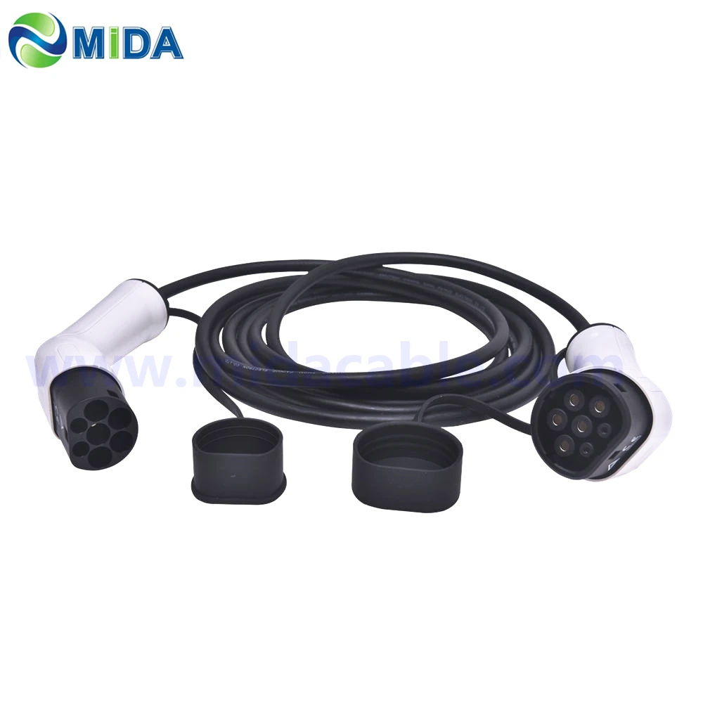 5 метров 32Amp IEC62196-2 Тип 2 Mennekes подключение электромобиля Тип 2 к Тип 2 кабель для зарядки аккумулятора с евровилкой EV вилка зарядное устройство для автомобилей паяльная станция