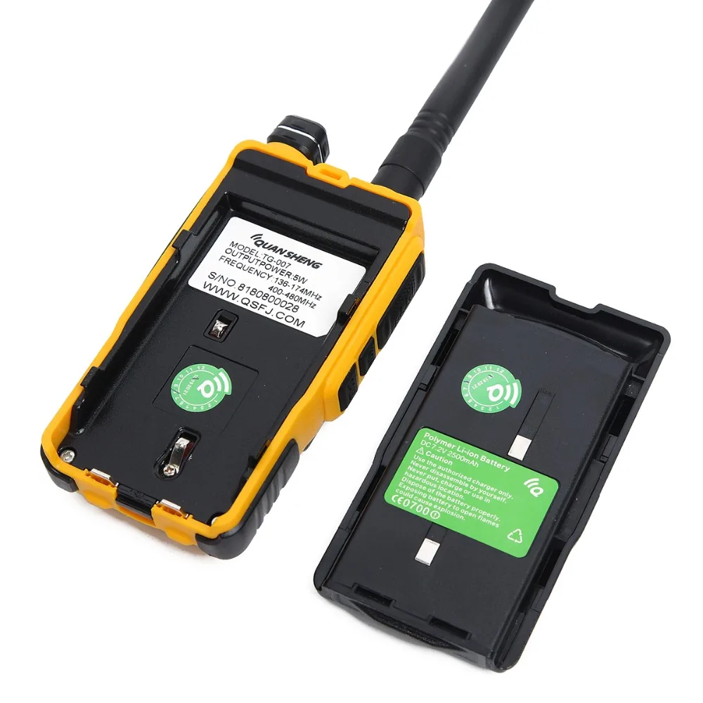 Quansheng TG-007 VHF UHF двухдиапазонный DTMF FM 10 км дальний радиус действия 128CH HF