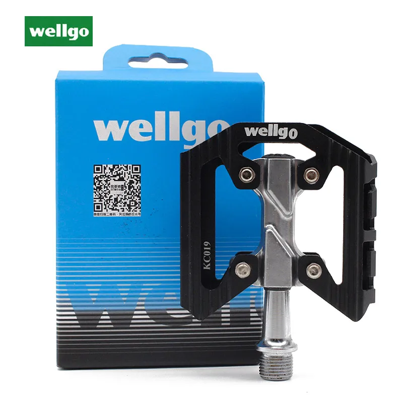 Wellgo KC019 MTB велосипедные педали подшипники сверхлегкие 248 г горные велосипедные педали из алюминиевого сплава опорная педаль велосипеда
